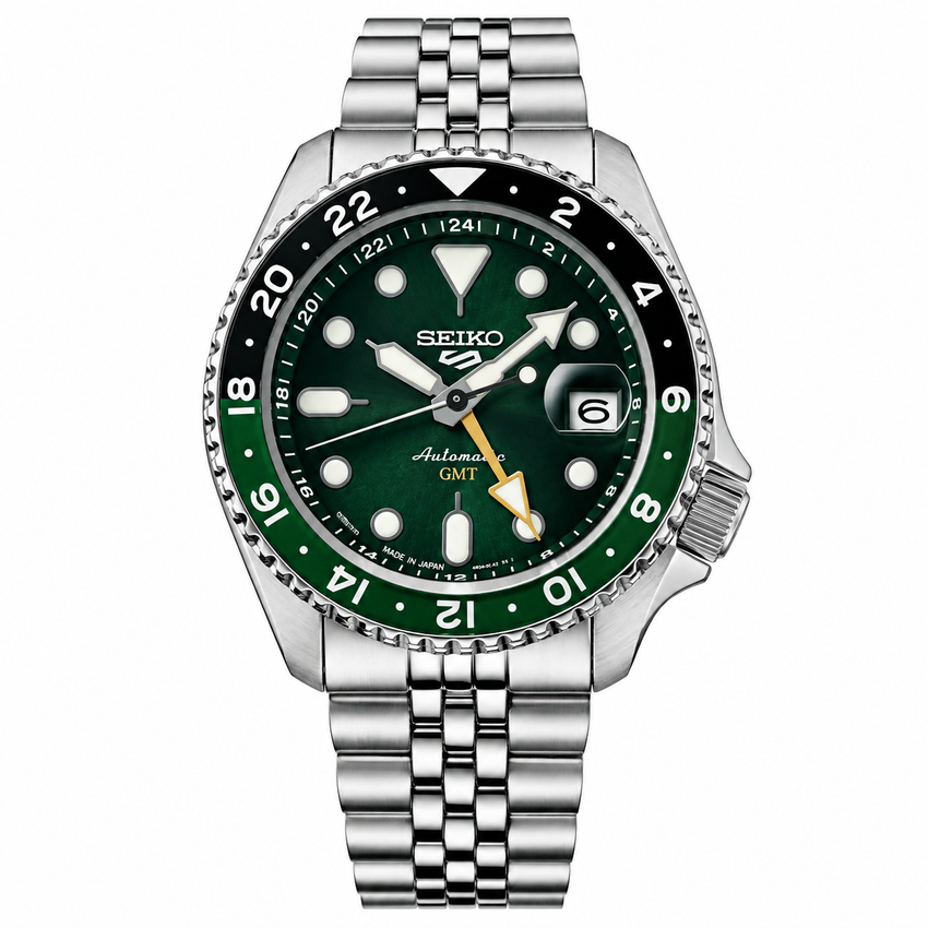 Seiko 5 Sports GMT Green Dial