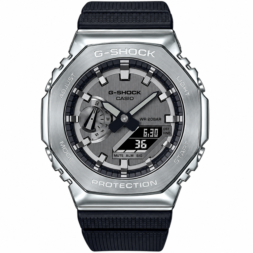 Casio G-Shock GM2100 Silver Black