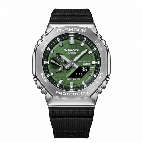 Casio G-Shock GM-2100 Silver Green watch