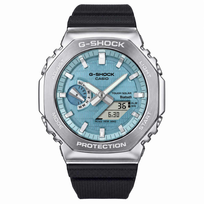 Casio G-Shock GM-2100 Silver & Blue