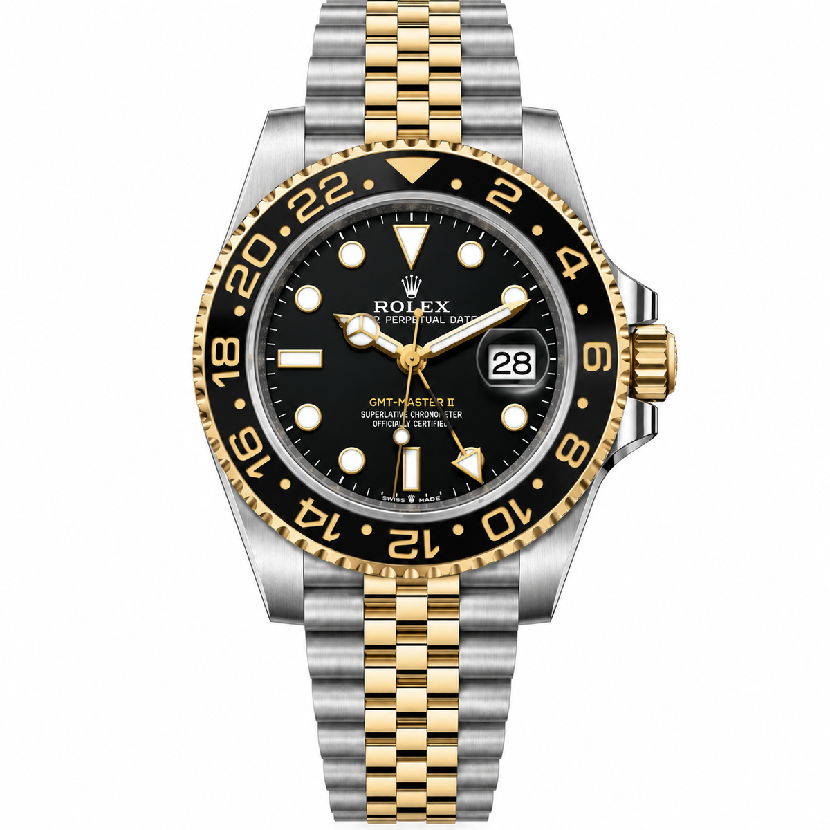 Rolex GMT Oyster Perpetual Master 2 Tone watch